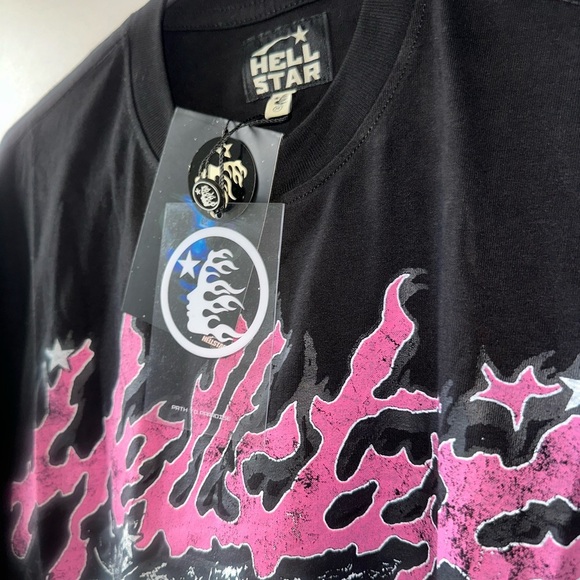 Hellstar records and Pink Graphic T-Shirt - Picture 2 of 3